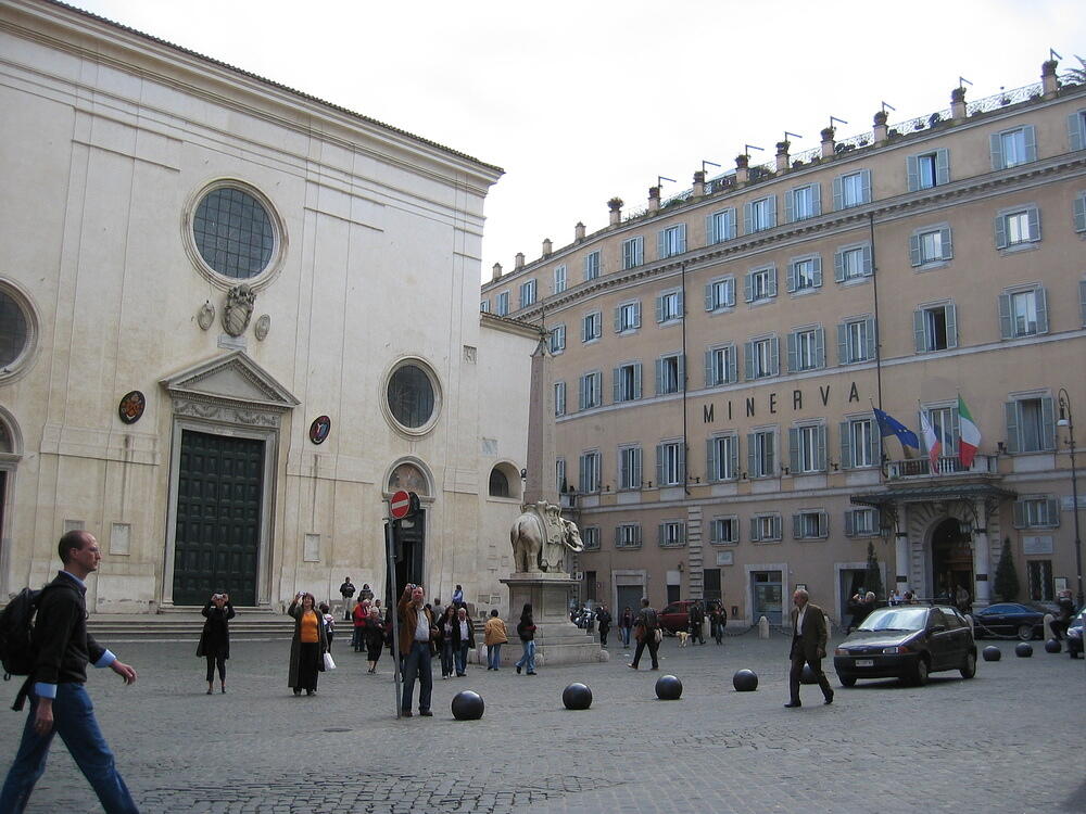 Bernini elephant behind the Pantheon