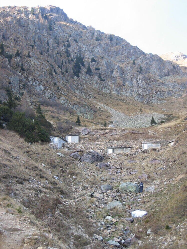 Numerous Mysterious Locked Bunkers along Creek