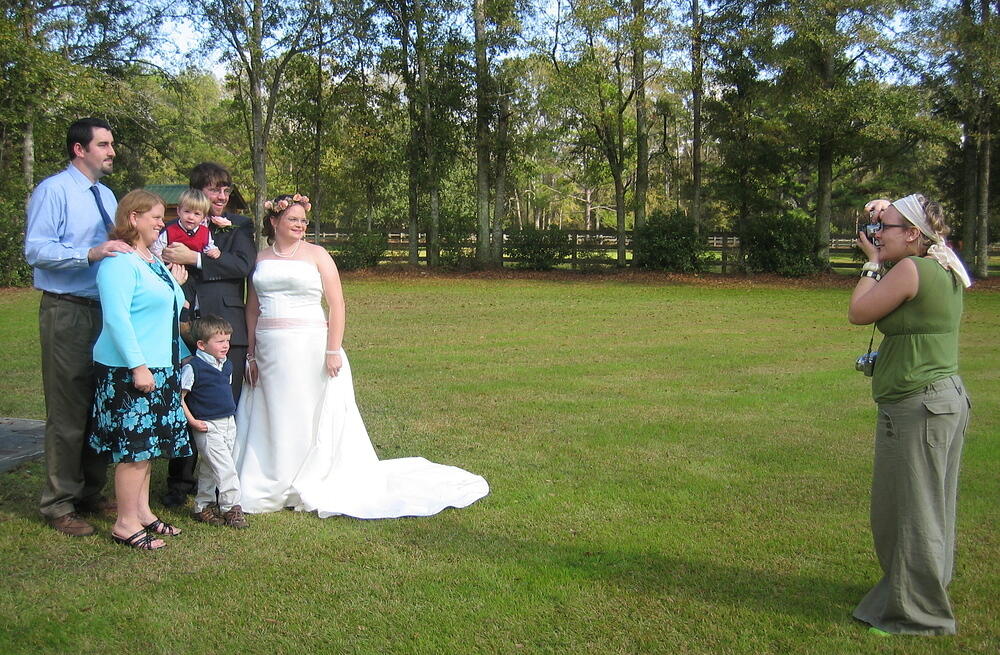 Baileys with Bride and Groom