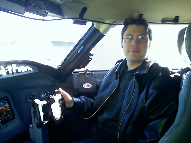CRJ Cockpit during Training