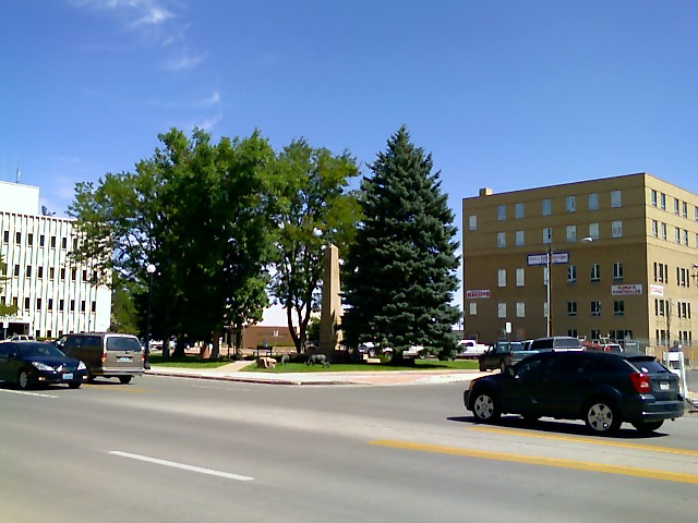 Obelisk with Sheep - Casper, WY