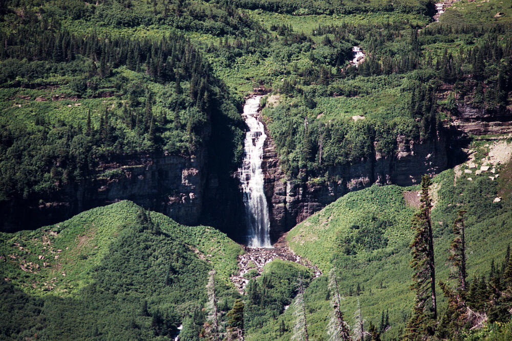 Waterfall at Glacier NP