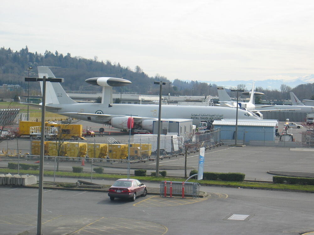 Saudi aircraft at Boeing Field