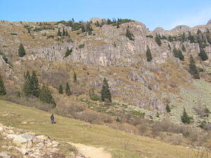 Berck begins the ascent.