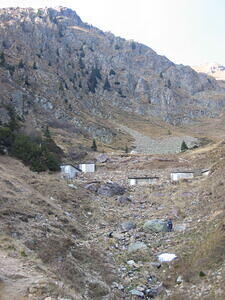 Numerous Mysterious Locked Bunkers along Creek