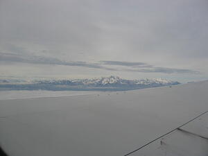 Flying over the Alps