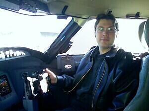 CRJ Cockpit during Training