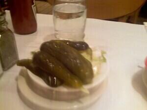 Pickles at Junior's