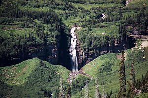 Waterfall at Glacier NP
