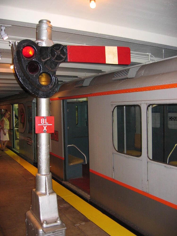 subway cars in Transit Museum