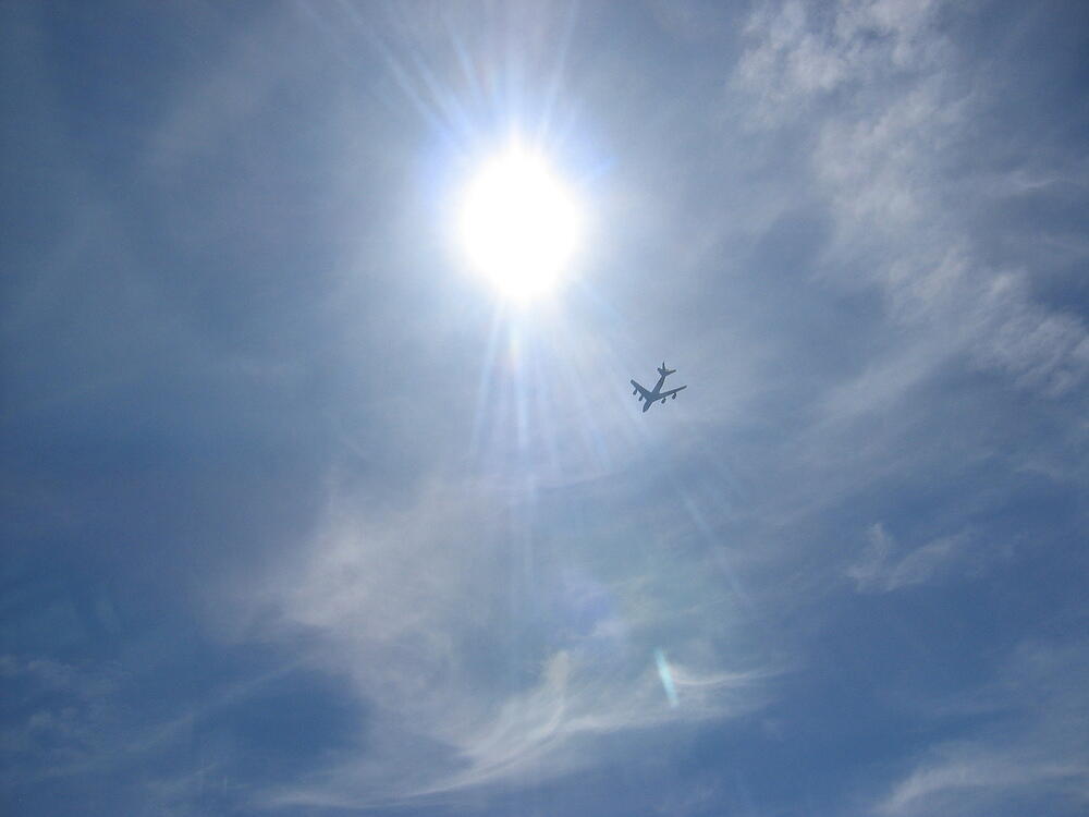 KC-135 after it crosses