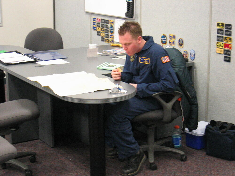 More preflight planning.