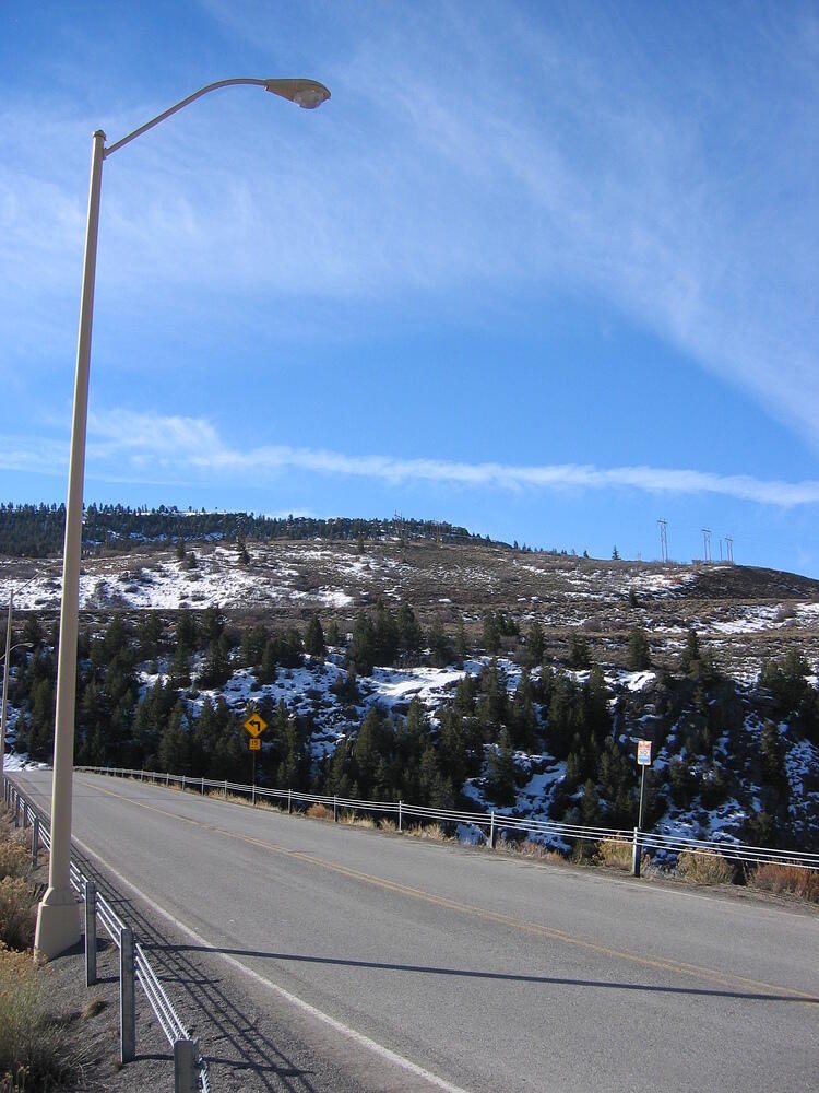 The dam that forms Blue Mesa Reservoir