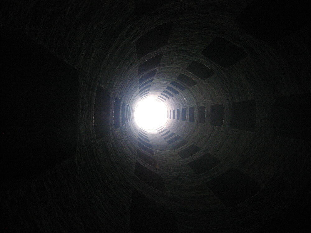 Looking up from St. Patrick's Well