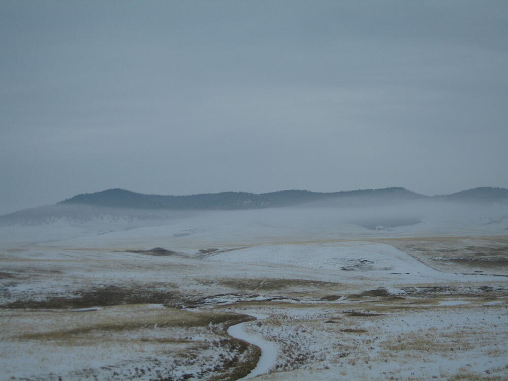 Fog/Mountains/Snow