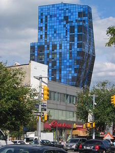pretty blue building