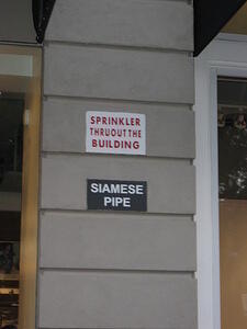 Siamese pipe