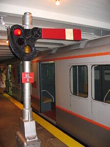 subway cars in Transit Museum