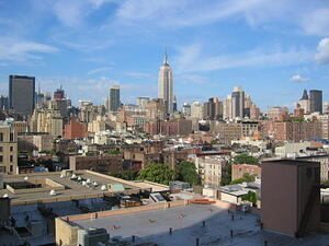 view from Google's cafeteria balcony