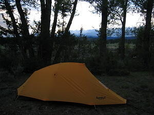 Campsite, night 4, near Lincoln, Montana