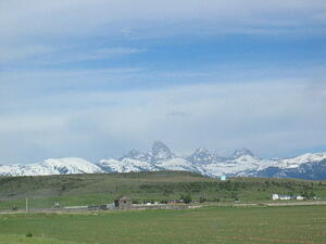 Backside of the Tetons