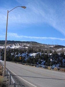 The dam that forms Blue Mesa Reservoir