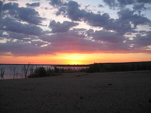 Sunrise at Cedar Buff State Park, Kansas