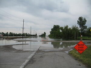 Puddle 20 miles west of the Mississippi