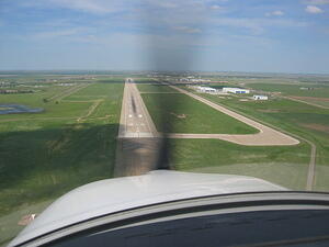 On Final to Rwy 4 at AMA.